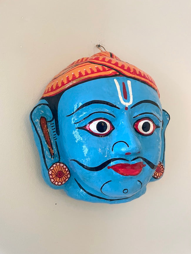 Stor indisk maske | Blå