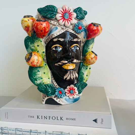 Regina Giallo | Sicilian head vase