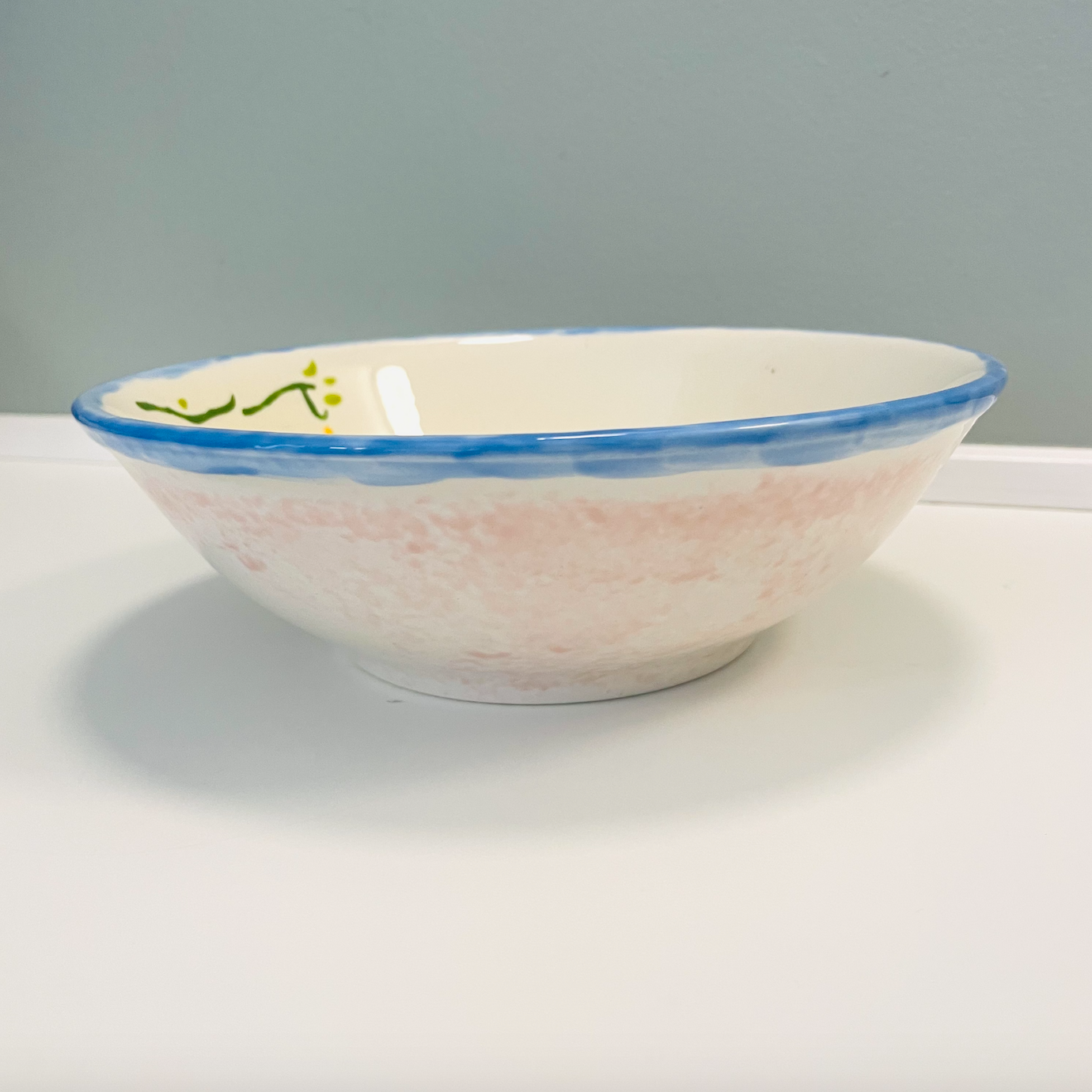 Unique hand painted salad bowl