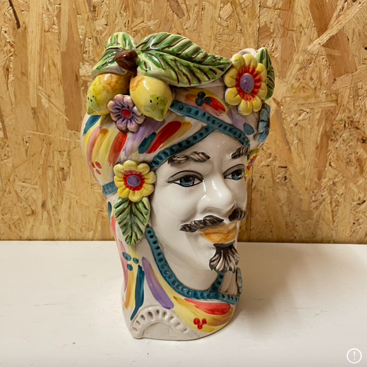 Sultan Rainbow Flora | Sicilian head vase