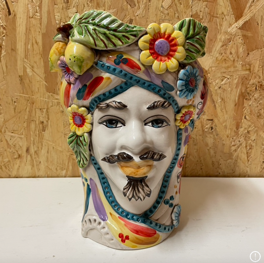 Sultan Rainbow Flora | Sicilian head vase