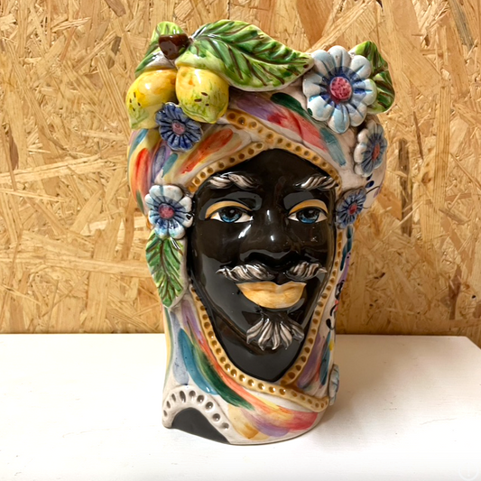Sultan Flora Viola | Sicilian head vase
