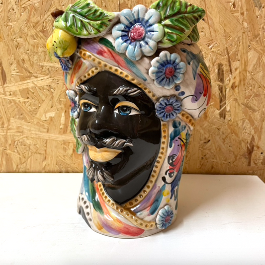 Sultan Flora Viola | Sicilian head vase
