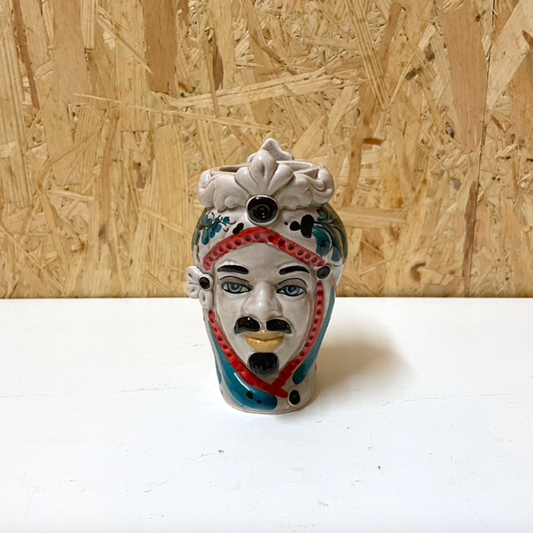 Mini Double Sultan &amp; Donna no. 2 | Sicilian head vase