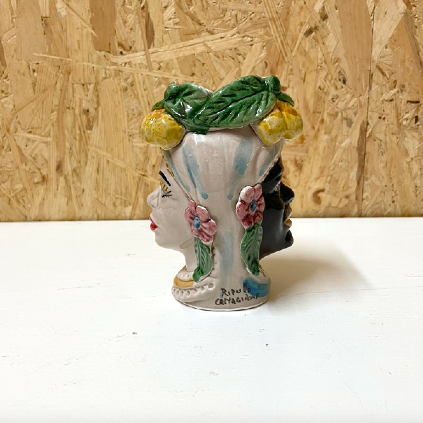 Mini Double Sultan &amp; Donna no. 3 | Sicilian head vase