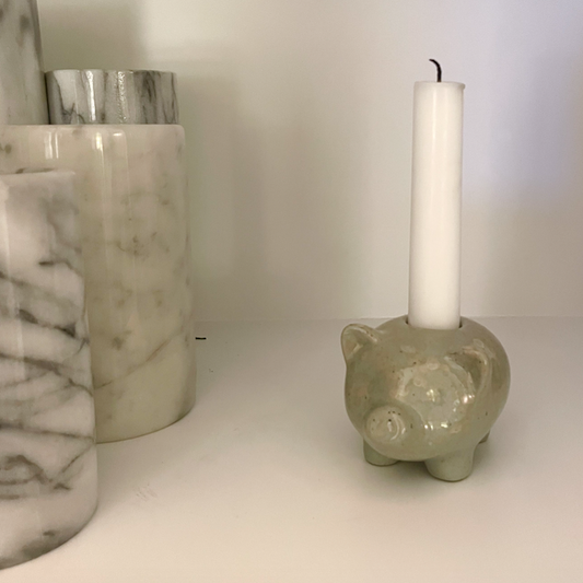 Pig bass candle holders