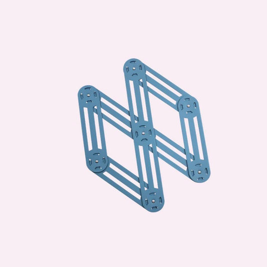 French metal coasters | Blue