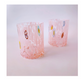 Murano glas flad ~ lyserød