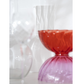 CARAMEL GLASS BOWL 〰️ PINK/RED