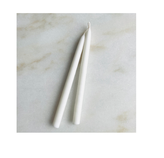 Funen hand-dipped candles | White