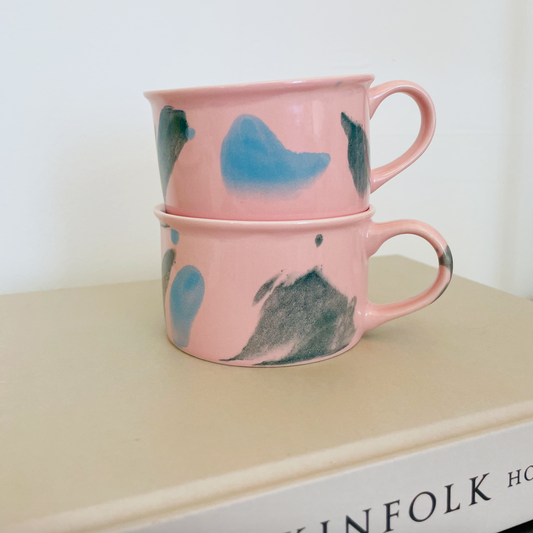 Coffee cup | Pink Watercolor