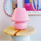 Bubblegum swirl mushroom lamp 