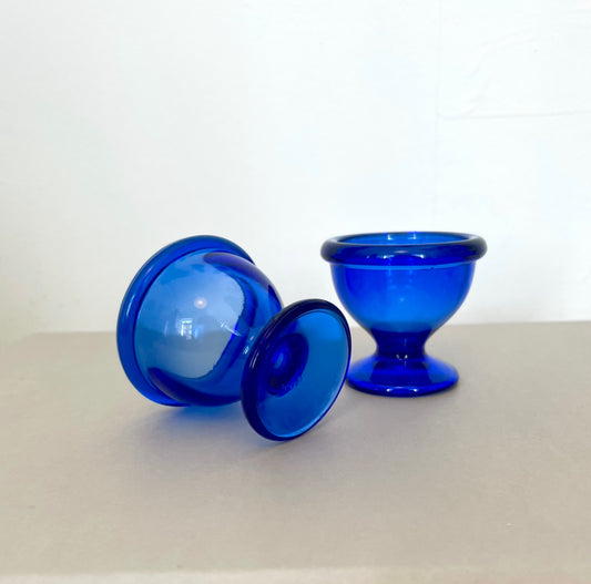 French blue egg cups