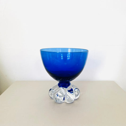 Large French vintage bowl // Blue